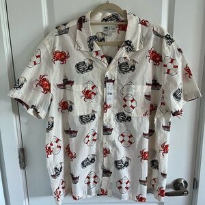 Men's J. Crew Short-Sleeve Button Down Shirt - Size XL - BRAND NEW